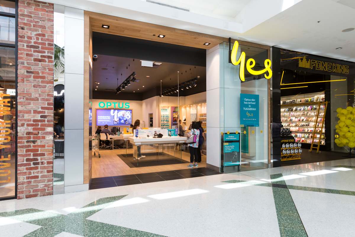 Optus storefront image