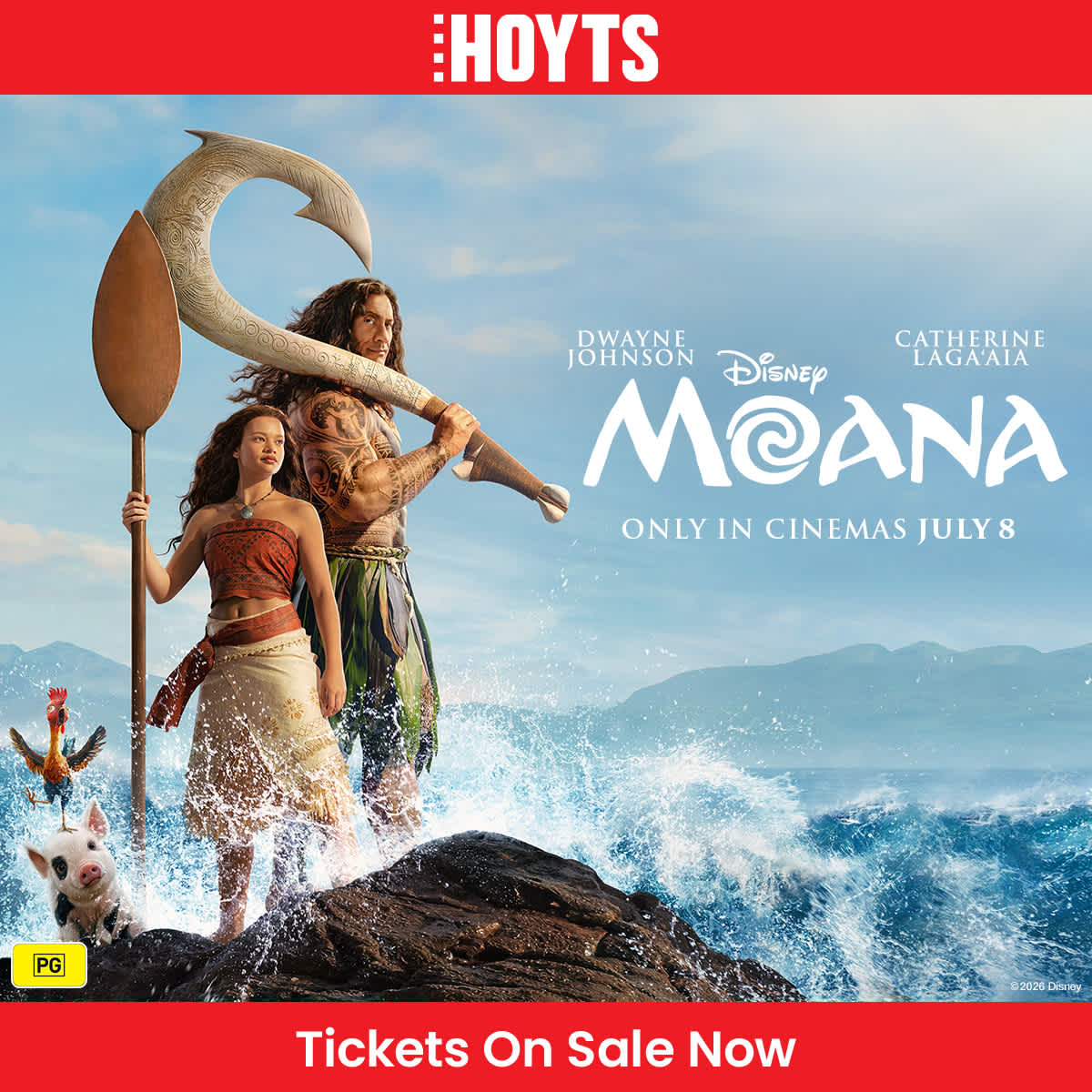 HOYTS: Disney's Moana Tickets On Sale