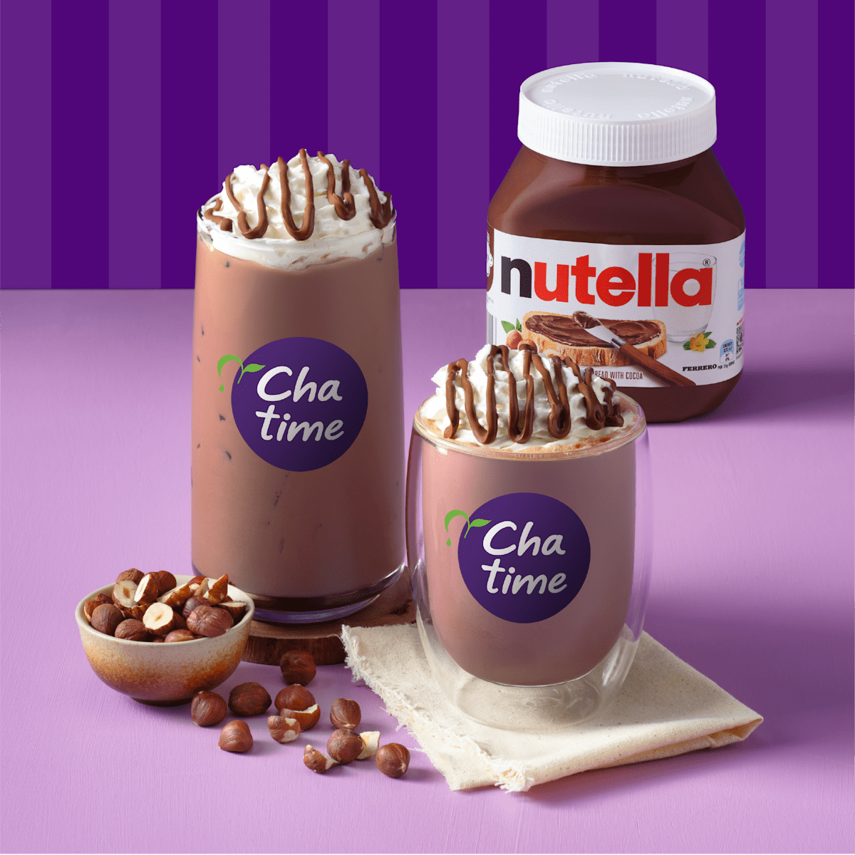 Chatime: Copy of Chatime x Nutella new chocolate drinks