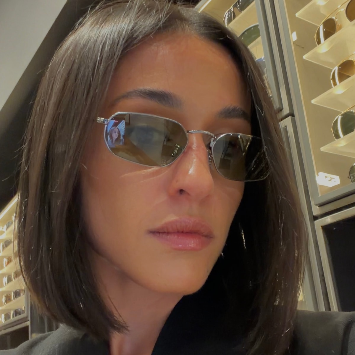 Ariana Tapsell - Metal-framed sunglasses