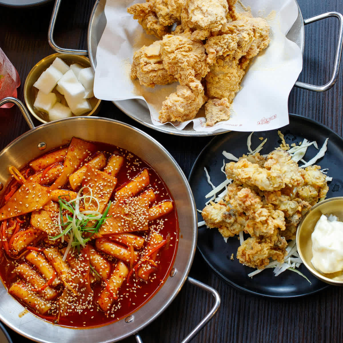Korean fried chicken - stock image