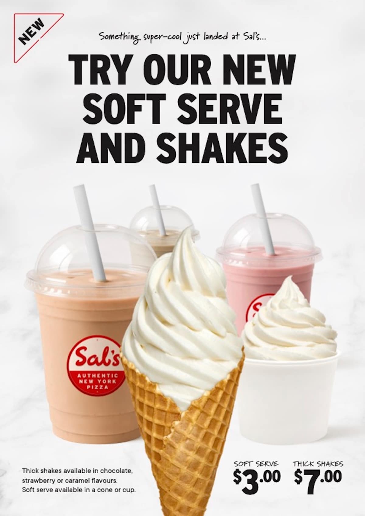 Sal's Authentic New York Pizza: NEW SORF SERVE