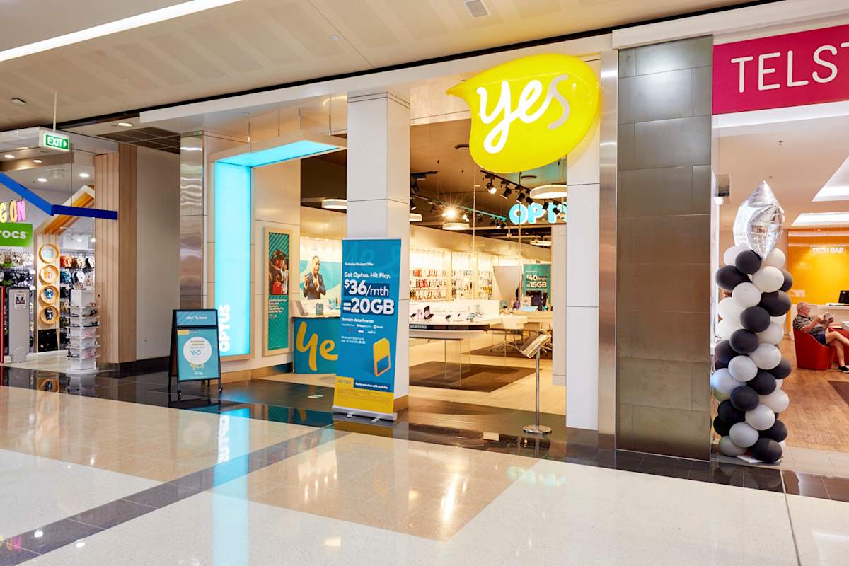 Optus storefront image