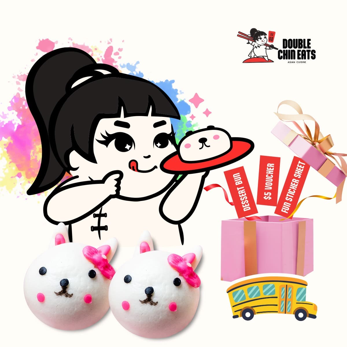 Double Chin Eats: DO YOUR OWN BUNNY BUN!