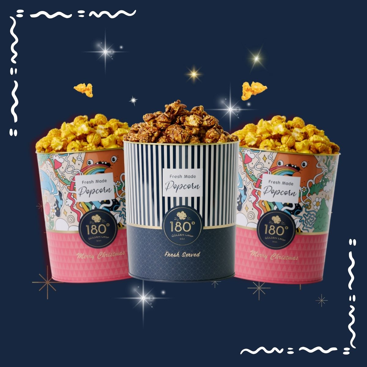 180 Popcorn: Buy two, get one free