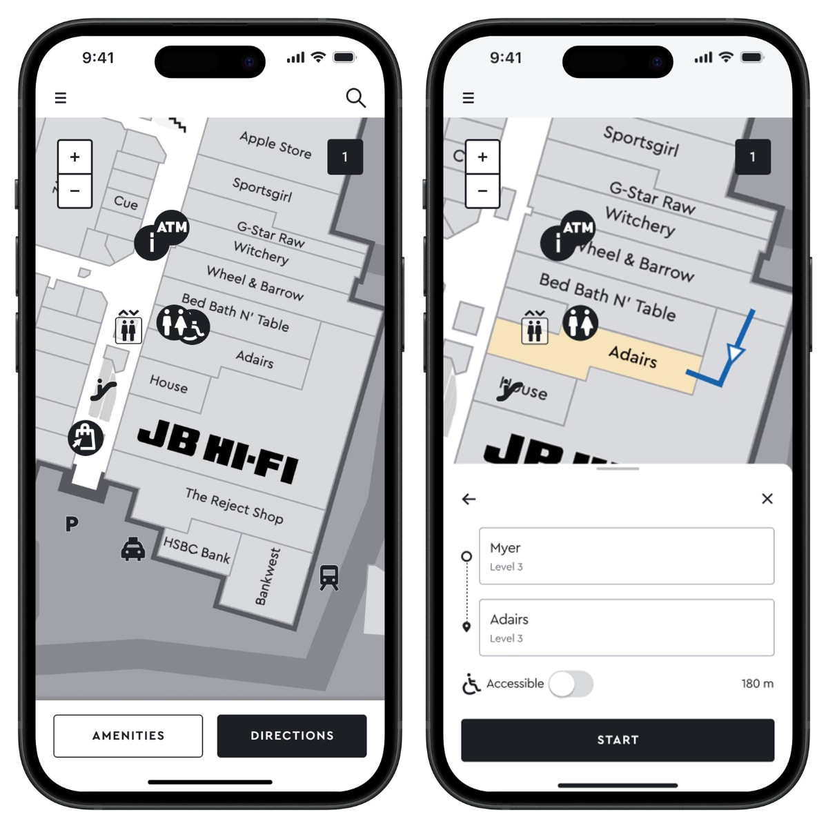 in-app map