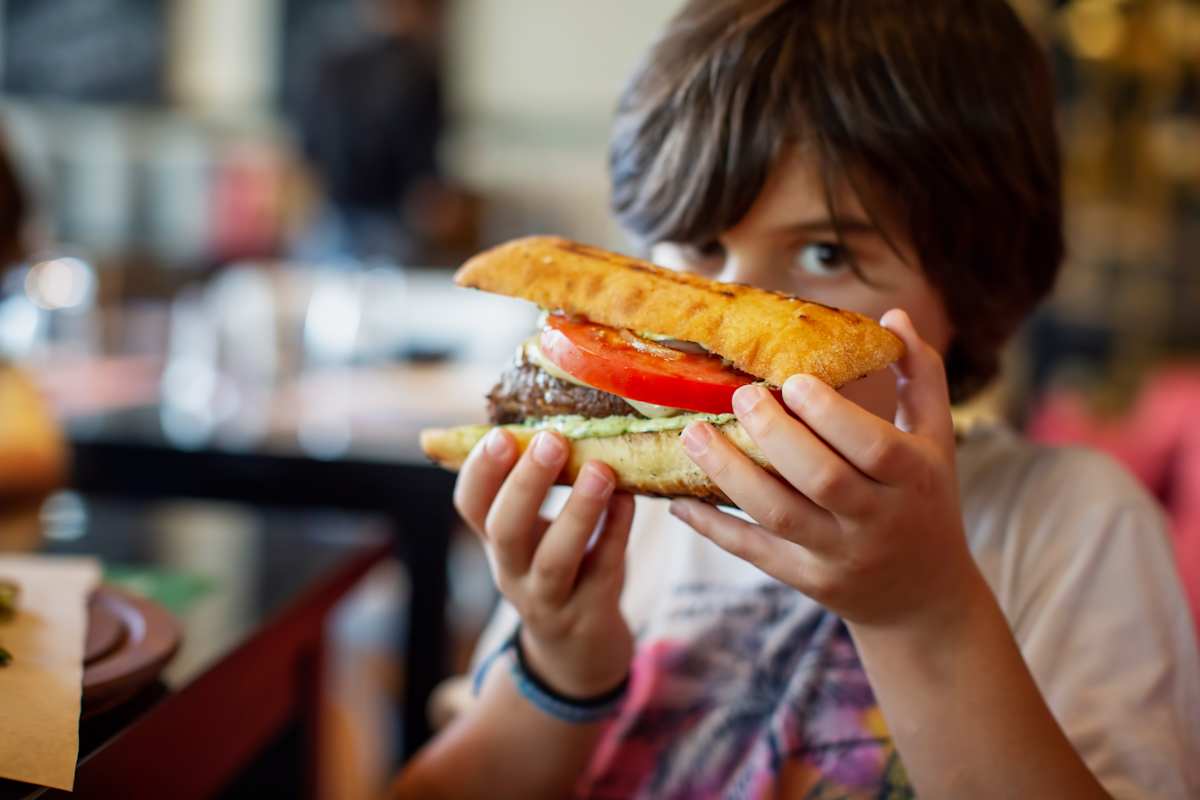 boy eating