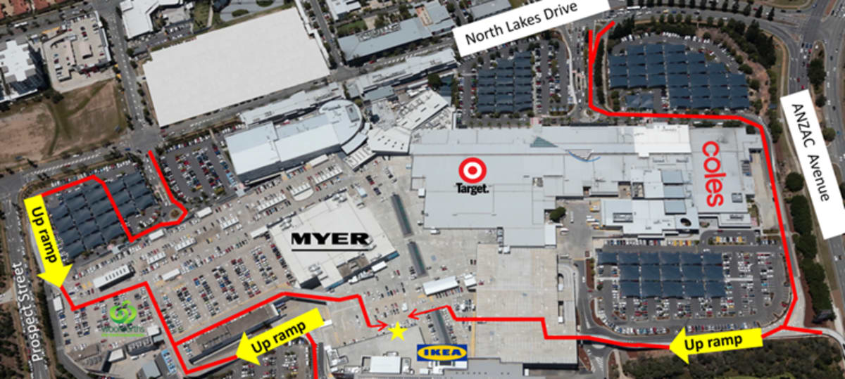 North Lakes Rebel Level 2 Car Park