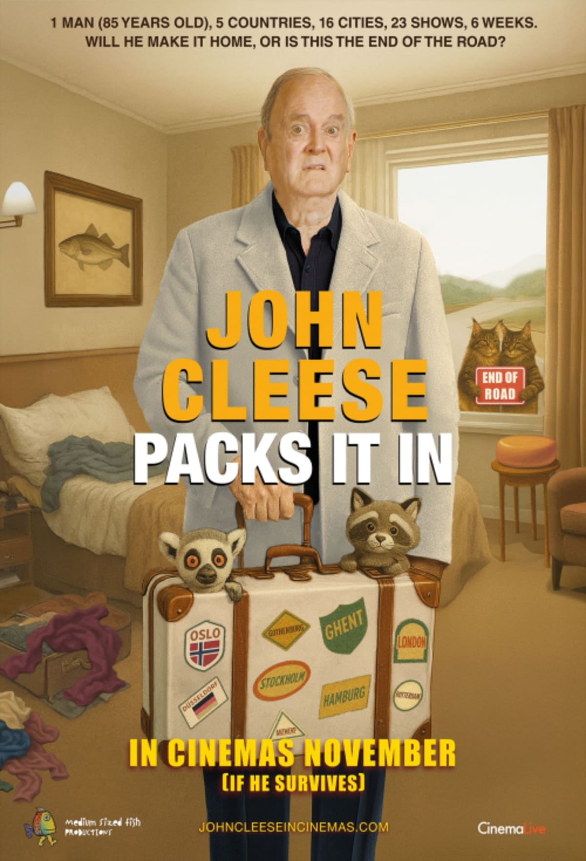 John Cleese Packs It In showtimes at Westfield Tea Tree Plaza
