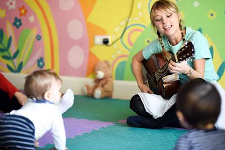 Baby Sparkles and Ukelele