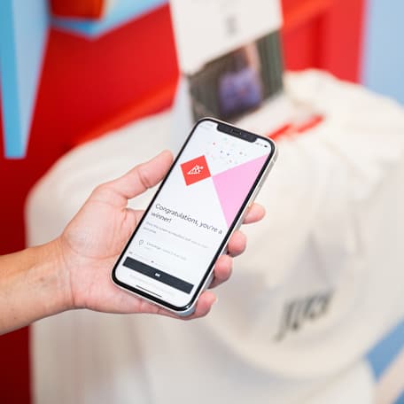 scan to win winner screen