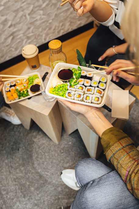 Table with food 
