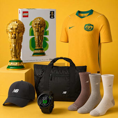 Prizes from rebel, JB Hi-Fi, New Balance and Target