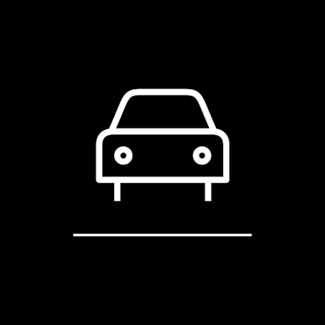 Parking black and white icons