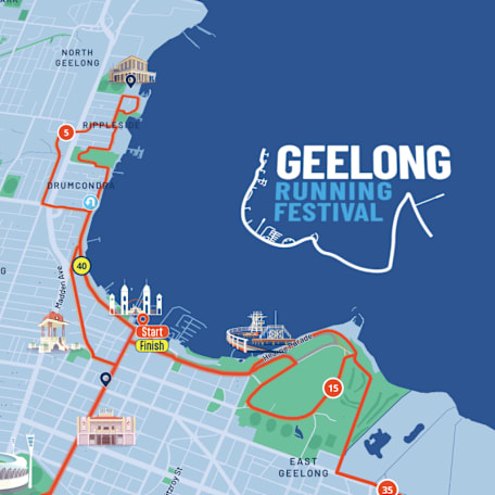 Geelong Running Festival Map