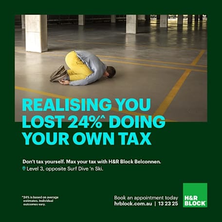 frustrated person, curled on parking floor, realising you lost 24% doing your own tax