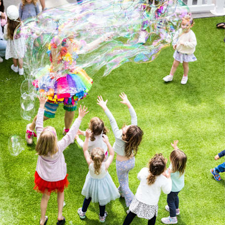 Bubble kids morning picture