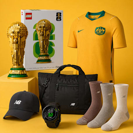 Prizes from rebel, JB Hi-Fi, New Balance and Target