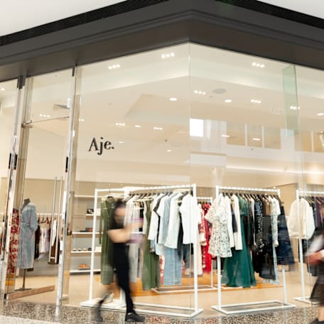 Aje storefront at Westfield Booragoon