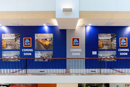 hoaridng graphic of Aldi at Westfield Burwood