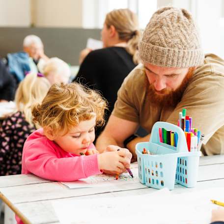 Visiting with kids is easy image