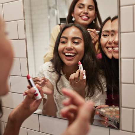 Festive makeup and skincare
