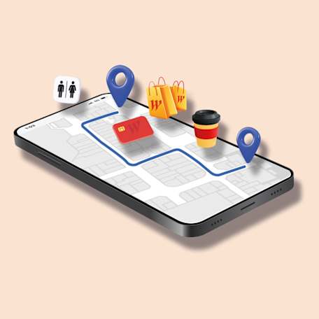 Navigation waypoint in-app hero