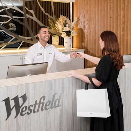 Get your third Valet parking visit free at Westfield Miranda