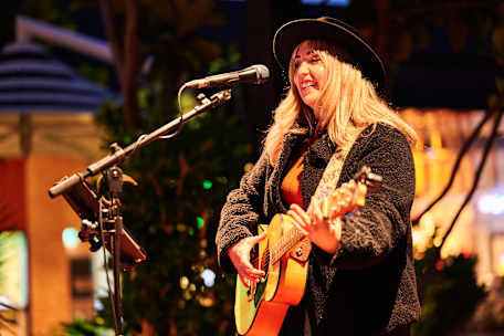 An image of a musician in the ELP at Westfield Carousel. 