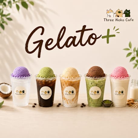 Three Neko Cafe: Gelato is Calling!
