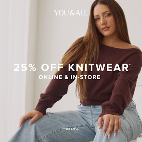 You & All: Wrap Up & Save 25% OFF ALL Knitwear