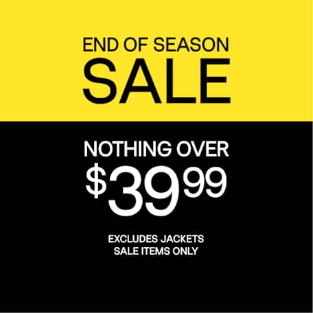 Connor: end of season sale