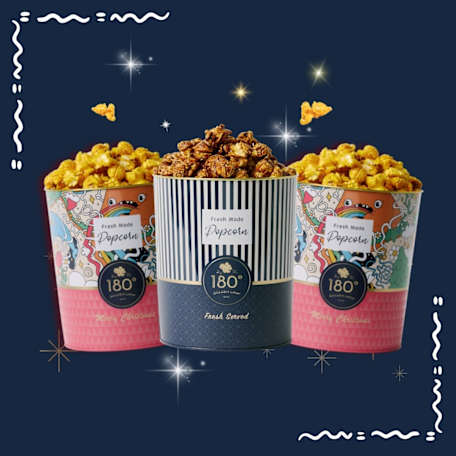 180 Popcorn: Buy two, get one free