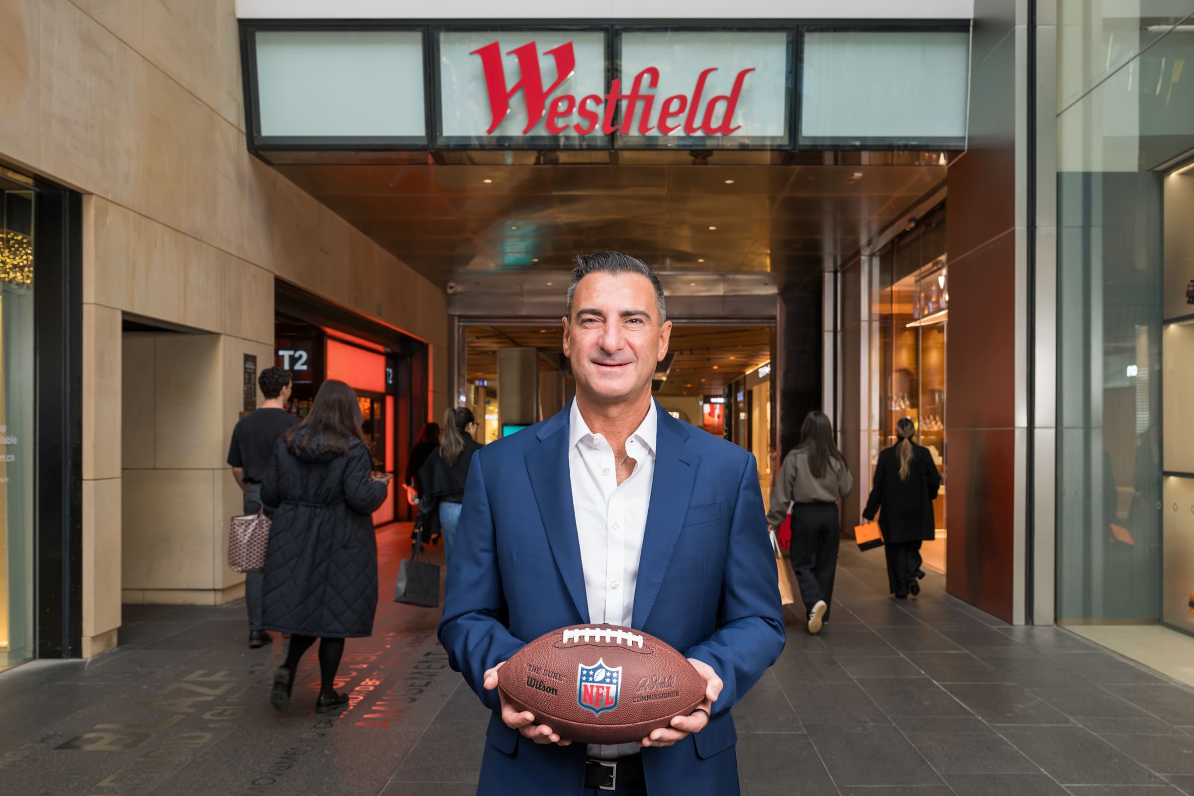 Westfield Official Shopping Destination Partner of the National Football League.
