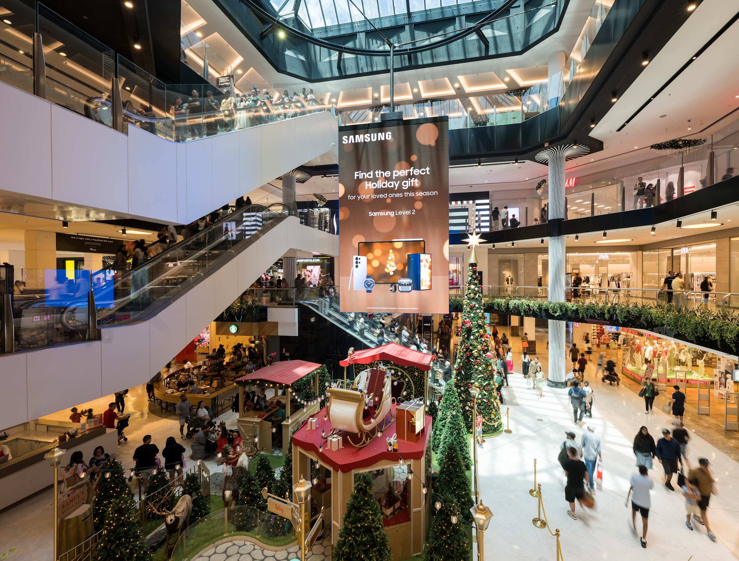 Westfield Parramatta Samsung Christmas SuperScreen Dec2025