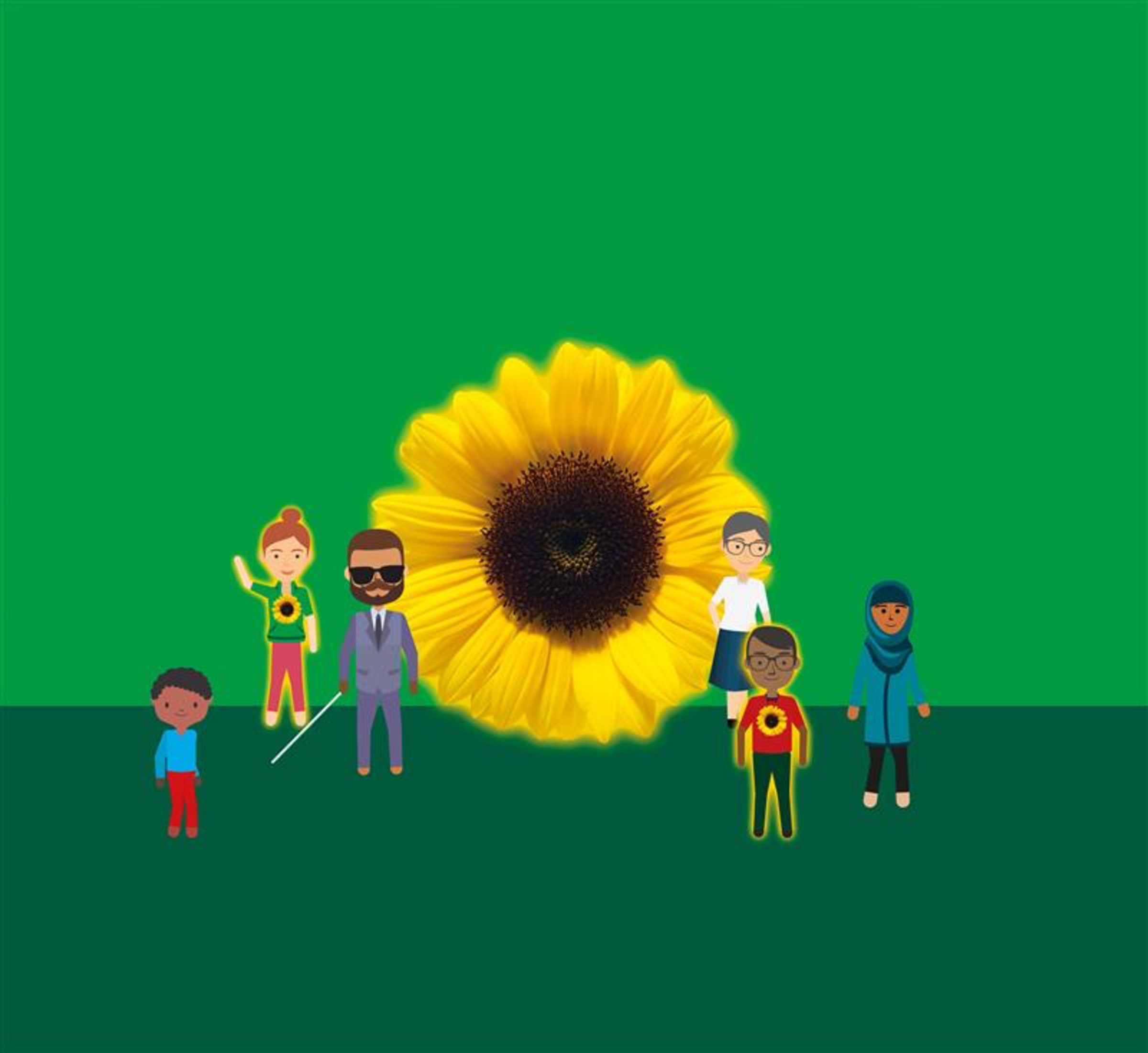 The Hidden Disabilities Sunflower is a recognised symbol for non-visible disabilities.